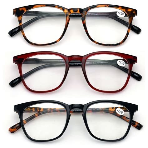 As national sales manager for retailer i heart eyewear and wholesaler ron's optical in. 3 Pairs Reading Glasses Men or Women Black Tortoise Maroon ...