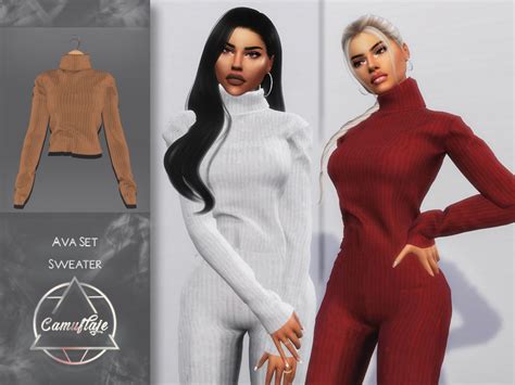 Camuflaje Ava Set Sweater The Sims 4 Catalog