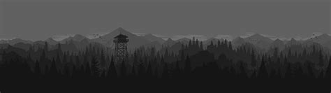 Greyscale Firewatch 5120×1440 Hd Wallpapers