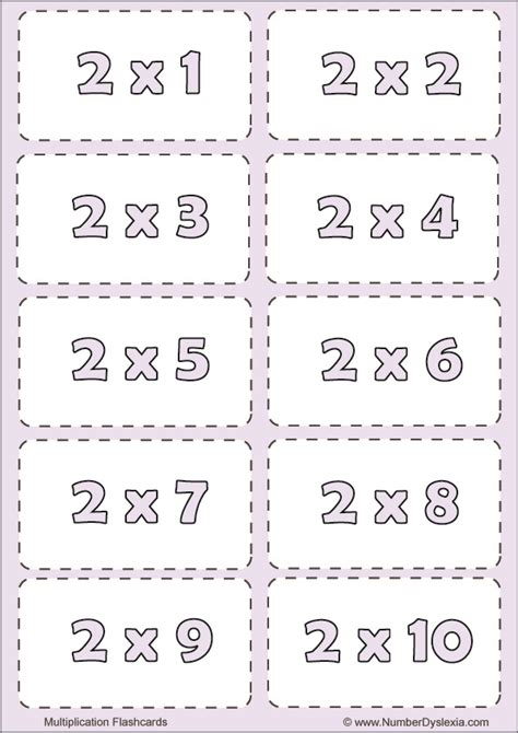 Printable 130 Free Printable Multiplication Flash Cards Pdf Erika