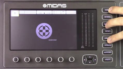 Midas How To Lock And Unlock An M32 Console Youtube