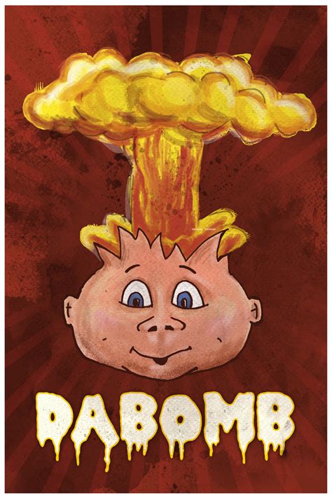 Dabomb Atomic Bomb Head Exploding Collector Doll Illustration Gross