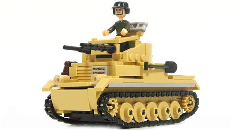 Build Your Own Lego Tank Unboxing Sluban Wwii M38 B0691 Tank Pzkpfw Ii