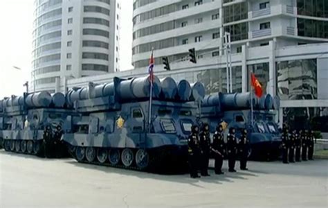 north korea displays its mobile coastal defence missile systems