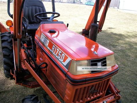 Kubota B1750 Tractor Loader Backhoe Well Maintained Diesel 4x4 Hydrostatic