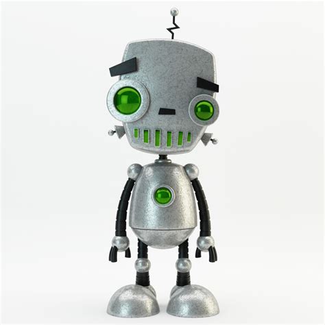 Cartoon Robot 3d Model