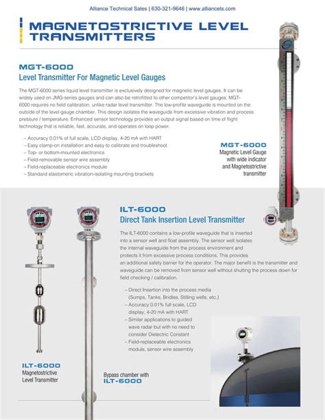 Jogler Magnetic Level Gauge Magnetostrictive Level Transmitter And
