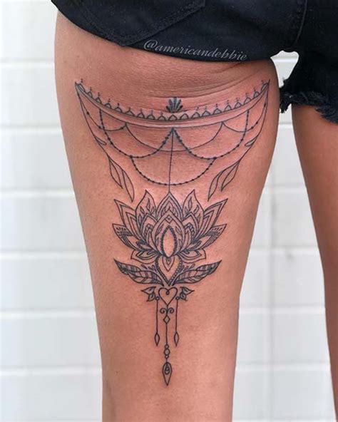 Exploring Inspiring Back Of Thigh Tattoo Concepts For Women