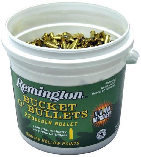 Remington Rimfire Ammo Bucket Obullets 22 Golden Bullet 22 Lr 36gr