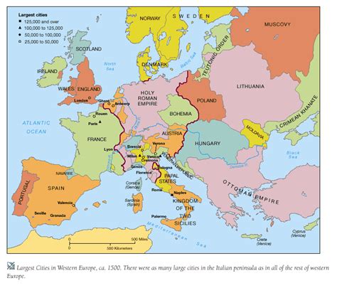 Europe Circa Ad 1500 Maps Pinterest