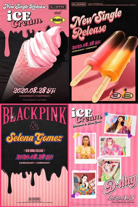 Blackpink X Selena Gomez Ice Cream Teaser Blackpink Ice Cream