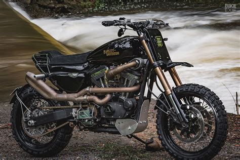 Purpose Built Moto Turns The Sportster Into A Dual Sport Dual Sport