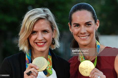 Olympian volleyball enters the 21st century. Women's beach volleyball gold medal winners at the Rio ...