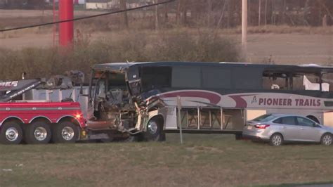 Team coverage: Crash involving bus, semi in Central Ohio leaves at