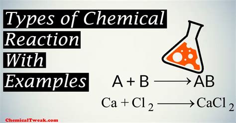 6 Types Of Chemical Reactions With Example Equation And Definition 2022