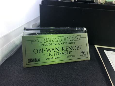 It seems that the original lightsaber prop, built in 1977 for the first star wars movie, was constructed from existing old and weathered parts to give i created both the weathered look, but also 'as new' look. MASTER REPLICAS LIMITED EDITION #97/2500 STAR WARS EPISODE ...