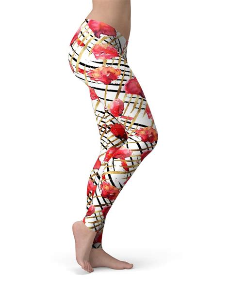 Karamfila Watercolo Poppies V25 All Over Print Womens Leggings Yoga Or Workout Pants Women