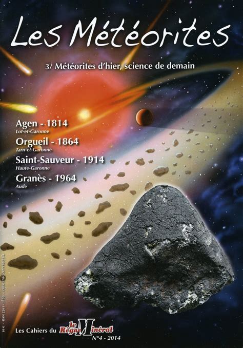 Cahier 4 Les Météorites Dhier Science De Demain Minéraux And Fossiles