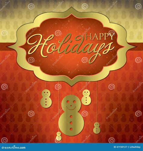 Elegant Christmas Card Stock Vector Illustration Of Greeting 47150127