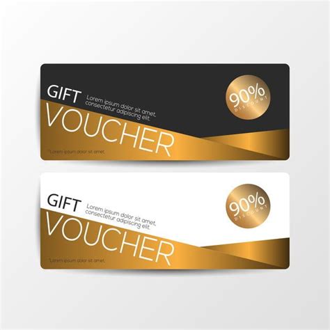 T Voucher Cards Banner Certificate Coupon Png And Vector With