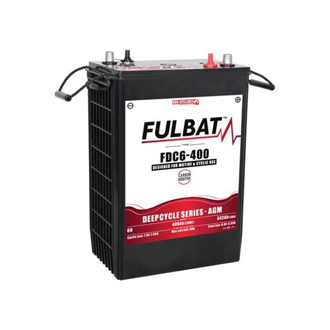 Batterie Deep Cycle Agm Carbone Fulbat Fdc6 400 6v 400ah Batteries De