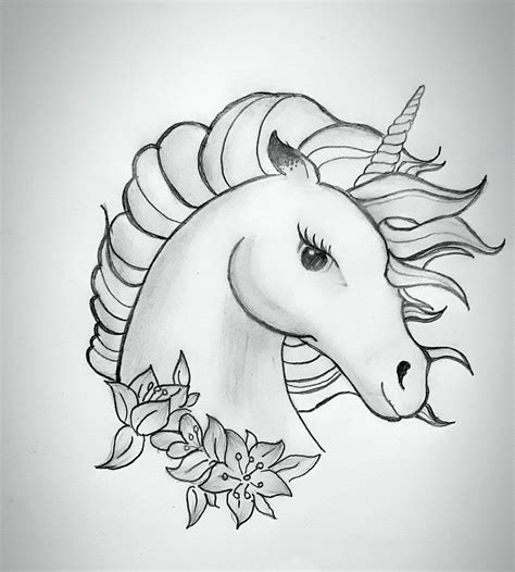 Unicorn drawing pictures with pencil. Pencil drawings in 2020 | Unicorn drawing, Pencil drawings ...