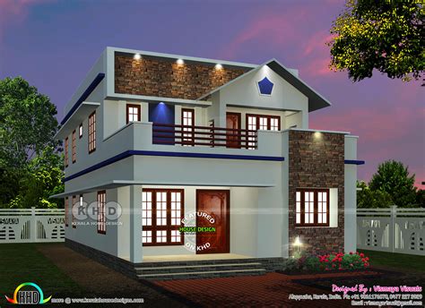 1819 Sq Ft 3 Bedroom Modern Style Kerala Home Kerala Home Design And