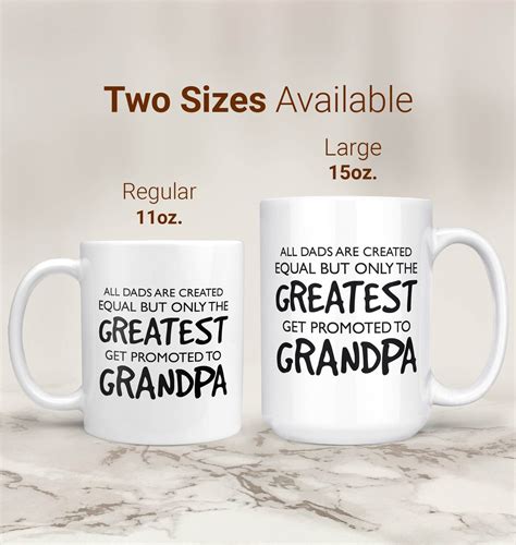 The Greatest Dads Get Promoted To Grandpa Coffee Mug Tea Cup