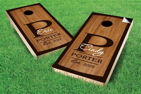Cornhole Board Wrap With Laminate This Listing Is For A Set Of 2