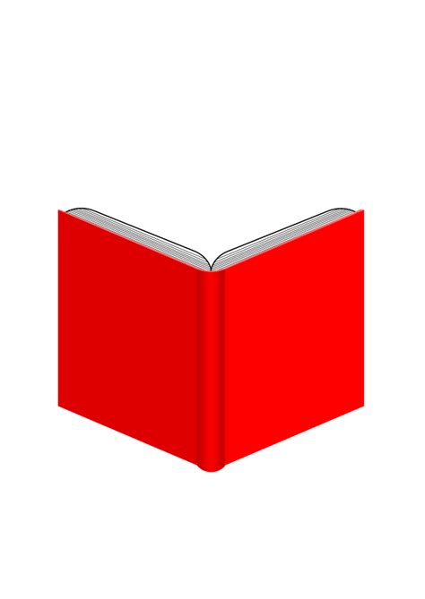 Half Open Red Book Clipart Clip Art Library