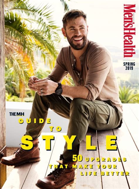 Chris Hemsworth 2019 Mens Health Cover Shoot