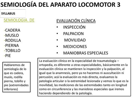 Semiología del Aparato Locomotor uDocz