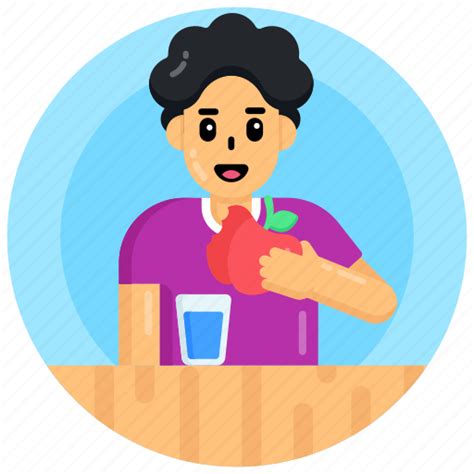 Eating Food Eating Meal Lunch Snacks Foodie Icon Download On