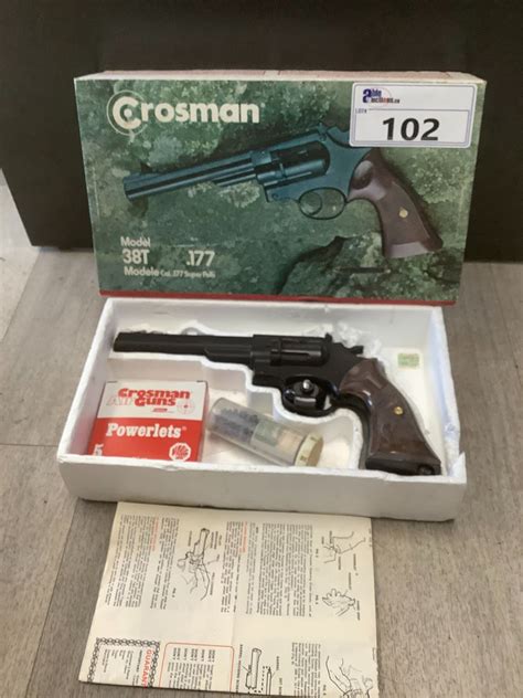 Crosman 38t 177 Air Pistol In Box