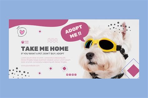 Free Vector Adopt A Pet Banner Template