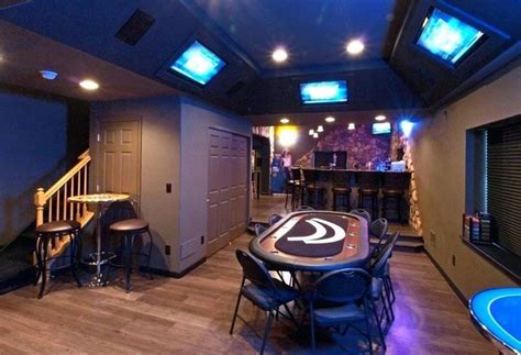 Cool Basement Man Cave With Multiple Tvs Best Man Cave