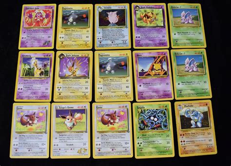 15 1st Edition Pokemon Cards 1999 And 1999 2000 Auction