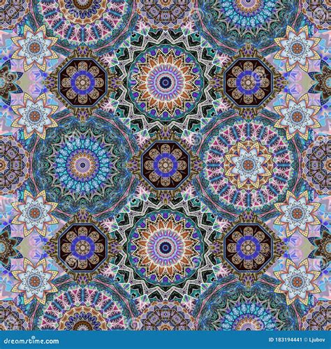 Ornate Floral Persian Seamless Pattern Stock Photos Download 415