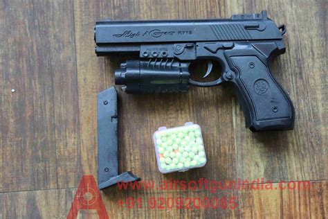 Beretta M9 Plastic Toy Airsoft Pistol With Glasses Airsoft Gun India