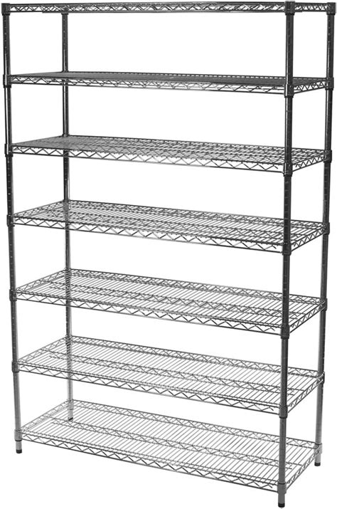 12 d x 30 w x 64 h chrome wire shelving with 7 shelves amazon ca home
