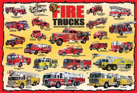 Fire Trucks 100 Pieces Eurographics Puzzle Warehouse