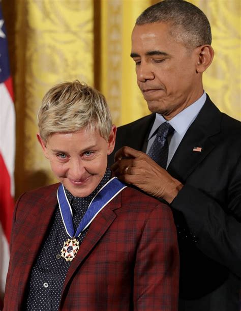 Barack Obama Gives Ellen Degeneres Presidential Medal Of Freedom In