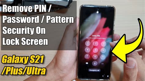 Galaxy S21ultra How To Remove Lock Screen Pin Password Pattern