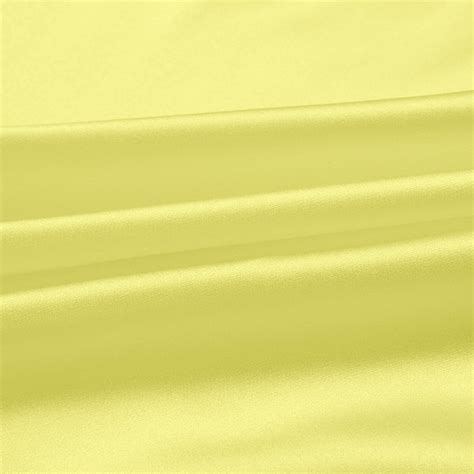 Pure Color Silk Light Yellow Fabric Stretch Silk Satin Designer Fabric