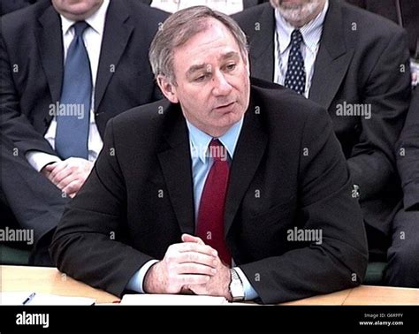 defence secretary geoff hoon appears in the thatcher room before the commons defence select