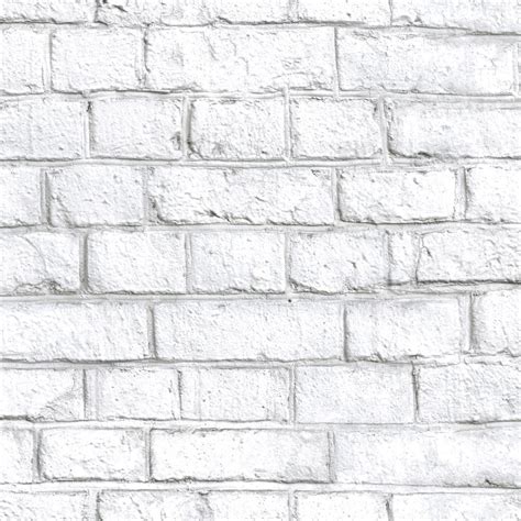 White Brick Peel And Stick Wallpaper Roommates Decor