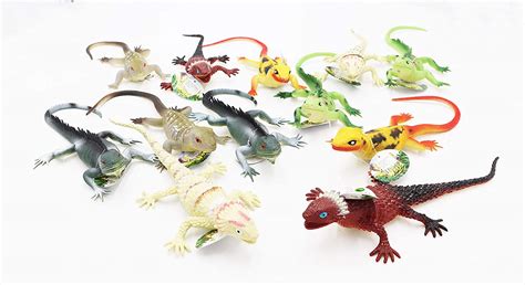 Jumbo Lizard Toys 12 Pcs Lizard Set 11‘ Realistic Looking Big