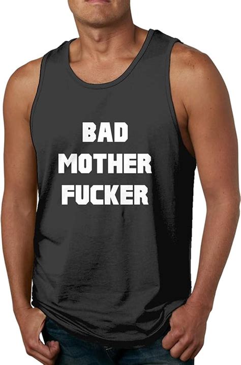 Bad Mother Fucker Tank Top Shirt For Man Sleeveless T Shirts Training T Shirt Clothing