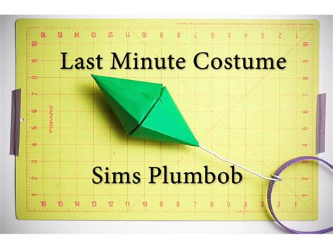 Easy Last Minute Diy Sims Plumbob Costume Halloween Digital