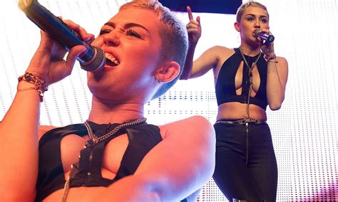 Miley Cyrus Spills Out Of Cut Out Crop Top And Wears Too Tight Trousers